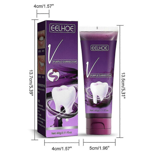 (2pcs) Removing Yellow Stains Toothpaste Natural Refreshing Breath Toothpaste for Women Men 1