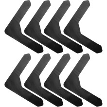 8 Stück rutschfeste Teppichaufkleber, Anti-Kräusel-Teppichpads, L-förmig, abriebfest, abnehmbar