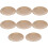 Palm Leaf Pattern 8pc Dinner Plates Direct Food Round Serving Tray for Home 1
