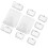 12pcs Multi-Functional Plastic Drafting Rulers Set Straight Line Stencil Templates for Calligraphy 1