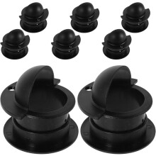 Set van 16 vervangende instapcups voor tafelvoetbal, zware zwarte plastic tafelvoetbalaccessoires