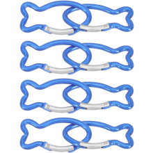 8 Stück fischgrätenförmige Karabinerhaken aus Aluminiumlegierung, leichte und robuste Schlüsselclips