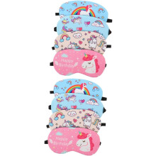 8pcs Sleeping Eye Mask Cartoon Printing Lightproof Eye Covers