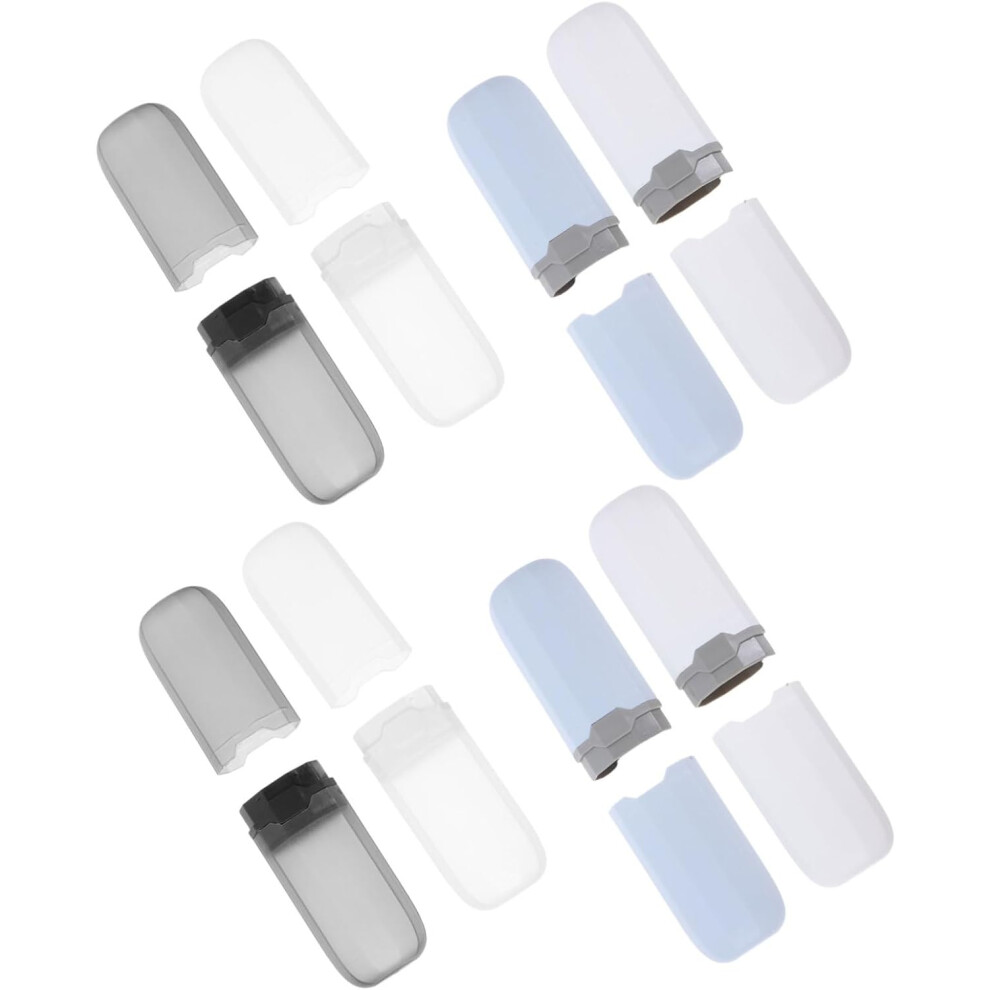 Hkhbjs 8Pcs Portable Plastic Travel Toothbrush Case Holder Detachable Design For Camping Business Home Use