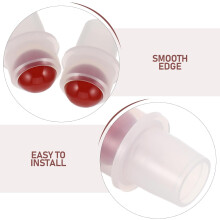 Lot de 12 bouchons à bille en agate rouge et jade pour flacons d'huiles essentielles, étanches, petits modèles à bille