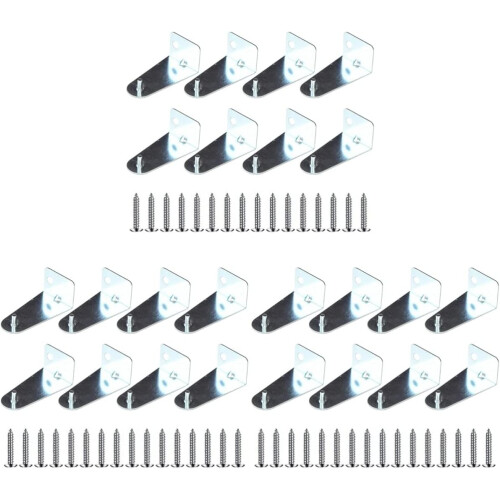 24pcs Metal Hold Down Brackets Replacements for Blinds Blind Clips for Window Cover