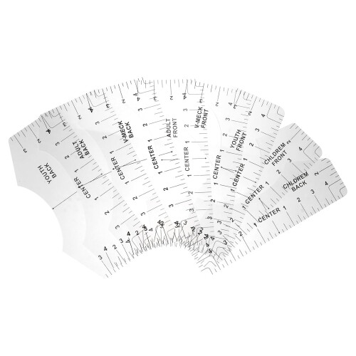 T-Shirt Template Ruler T-Shirt Alignment Tool Accurate Centering Guide