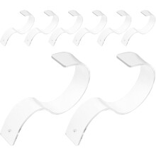 Lot de 8 supports de rangement pour ceintures en acrylique incurvé. Design simple et créatif, pratique et facile à ranger.