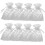 8 stk. elegante blonde snorposer med broderinettoppbevaring 1