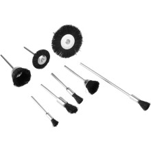 Set di 8 pennelli con setole di maiale da 3 mm in nylon e pelo, include pennello a penna, a ciotola e a T.