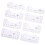 8pcs T-Shirt Ruler Guide Set for Alignment and Size Chart, White Sewing Measuring Tools 1