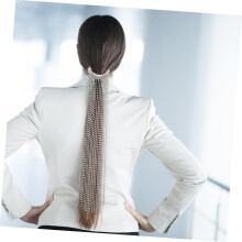 Elegante Haarspange mit Strasskette und Quasten – funkelnder Haarschmuck für Damen