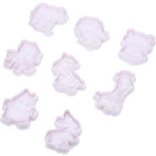 8 Pcs Animal Shape Cookie Molds for Baking, Creative Pp Material Biscuit Cutters