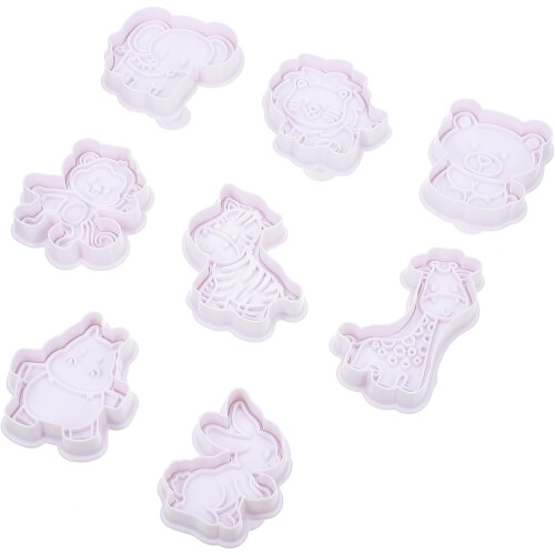 8 Pcs Animal Shape Cookie Molds for Baking, Creative Pp Material Biscuit Cutters
