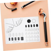 Lot de 2 tapis d'entraînement en silicone pour nail art, réutilisables et de haute précision, pour débutants et professionnels.