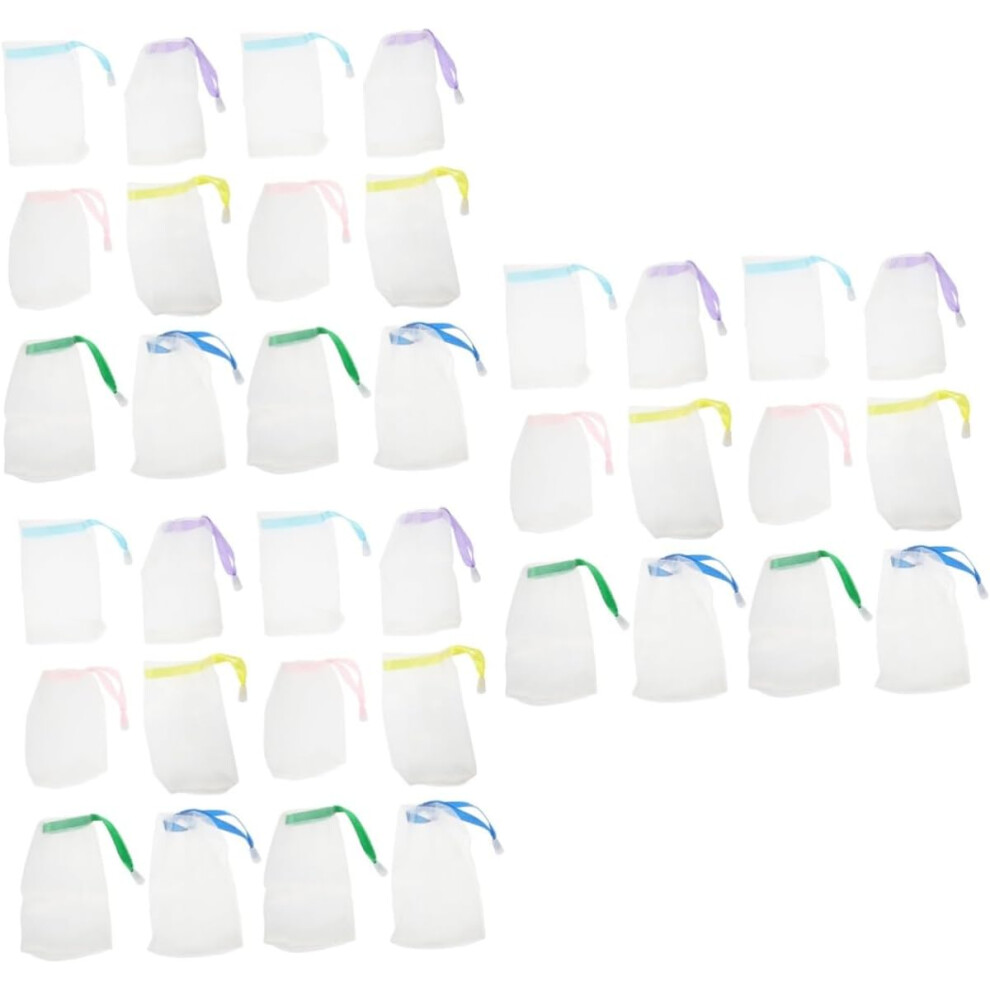 Hkhbjs 75Pcs Mesh Bag Soap Mesh Bag Soap Saver For Bar Exfoliating Face Scrubber In Bathroom Organiser