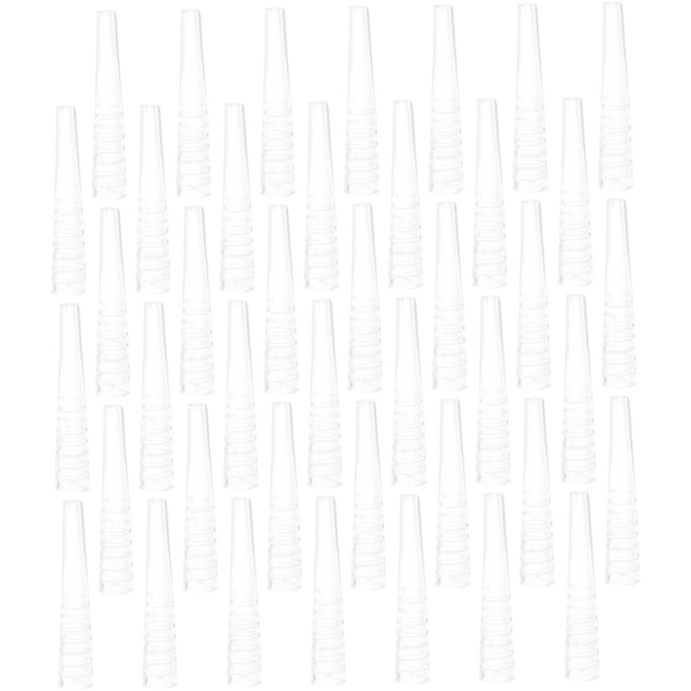Hkhbjs 60Pcs Tweezer Covers Flexible Silicone Tip Protective Caps For Eyelash Tweezers Case Eyelashes Grafting Tool