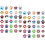 60Pcs Dog Paw Decal Stickers Multi-Use DIY Paw Pattern Scrapbook Stickers 1
