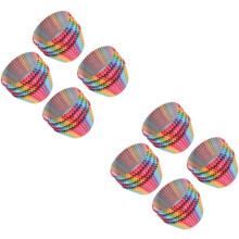 600 caissettes à cupcakes arc-en-ciel en papier résistant à la chaleur pour emballage de pâtisserie