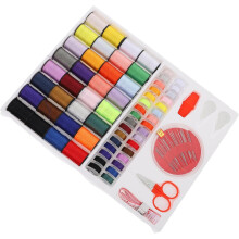 Kannettava ompelusarja, lankaa ja neuloja, kompakti kotiompelutyökalusarja matkustamiseen ja päivittäisiin korjauksiin