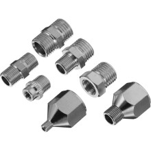 7PCS Airbrush Fitting Quick Release Adapter Set Multi-Diameter Airbrush Coupler Conversion Kit