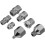 7PCS Airbrush Fitting Quick Release Adapter Set Multi-Diameter Airbrush Coupler Conversion Kit 1