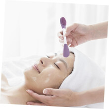 2 brochas de silicona para mascarillas faciales, aplicador doble para mascarillas de barro, herramientas de belleza respetuosas con la piel.