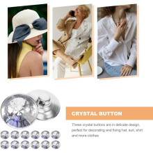 100 botones acrílicos de cristal de 20 mm para sofá, ideales para tapicería de muebles, costura y manualidades.