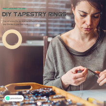 DIY Ξύλινα Δαχτυλίδια 25 τεμαχίων Δαχτυλίδια Μακραμέ από Φυσικά Άβαφα Ξύλα