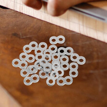 25pcs Stainless Steel 8 Figure Fastener Desktop Connector Clips Heavy Duty Tabletop Wire Connectors