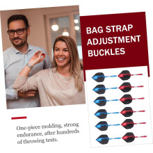 Sett med tips for innendørs dartkasting for nybegynnere med røde og blå dartvinger for rekreasjon