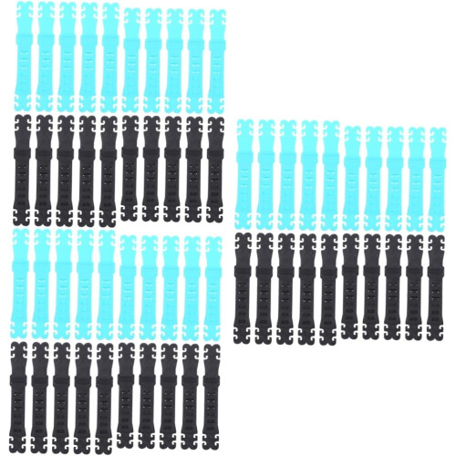 60pcs Extender Adjustable Buckle Extension Non-slip Strap Hook for Comfortable Wear