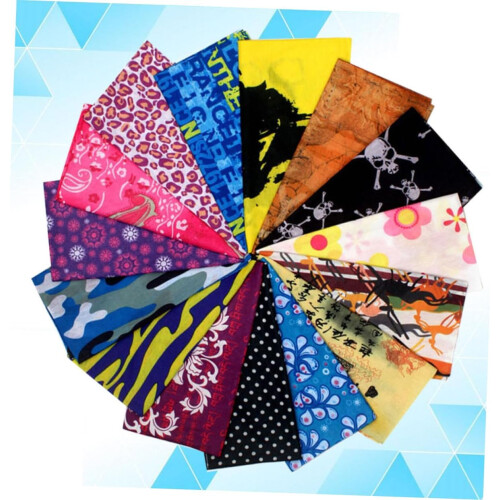 12 Stück elastische Polyester-Kühlschals, multifunktionale Sonnenschutz-Gesichts-Stirnbänder 2