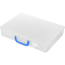 Aufbewahrungsbox für Perlen, Bastelbedarf, mit Klappdeckel, aus Kunststoff, ideal für Schmuckherstellung, Nagelkunst und kleine Bastelutensilien.