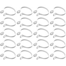 60 runde Gardinenringe, Durchmesser 25–27 mm