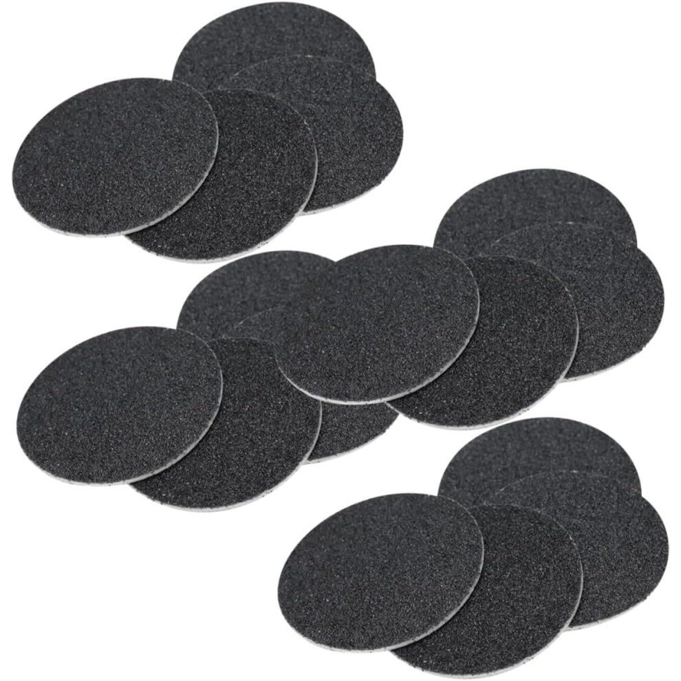 Hkhbjs 60Pcs Black Sandpaper Discs Replacement For Electric Foot File Callus Remover,