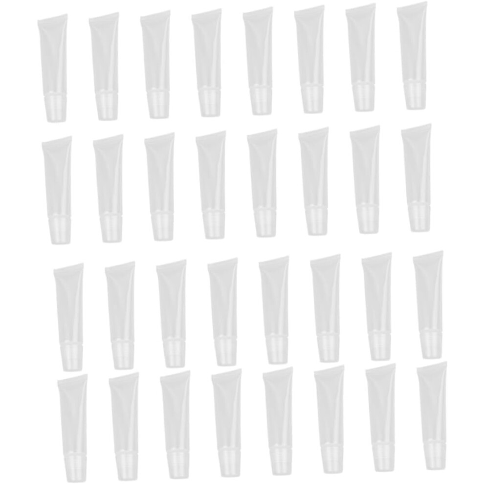 Hkhbjs 60Pcs Lip Balm Tube Lip Pomade Container Refillable Tubes Packing Cosmetic Empty Makeup Container For Women Girls