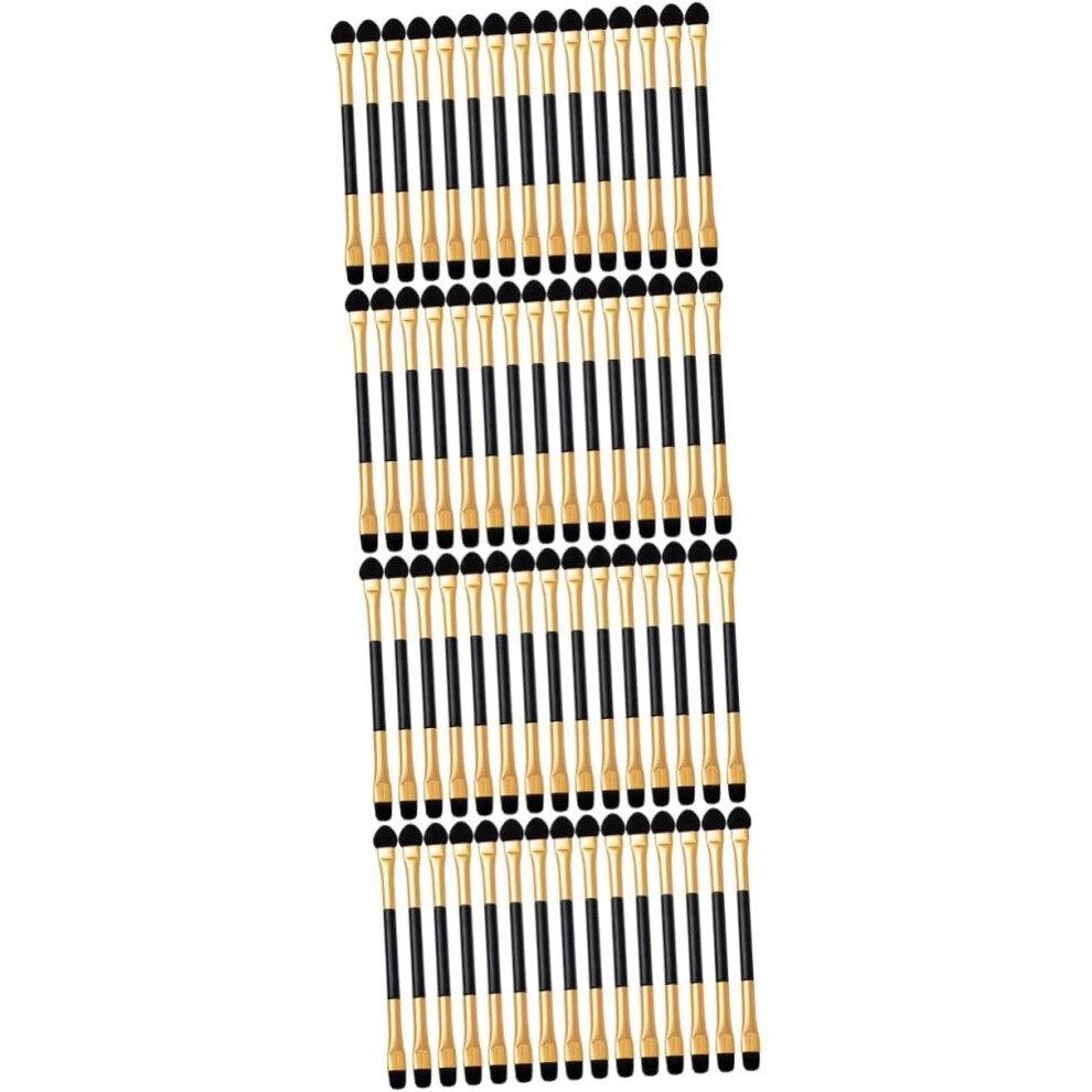 Hkhbjs 60Pcs Double-Sided Eyeshadow Applicators Portable Makeup Eyeshadow Brush