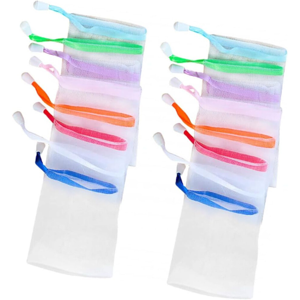 Hkhbjs 60Pcs Soap Saver Pouch For Shower Foaming Net Hanging Body Facial Cleaning Tool