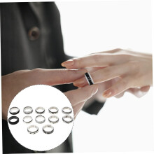 Vintage-Fidget-Ringe aus Edelstahl – Schmuck für Damen und Herren – modischer Fingerschmuck