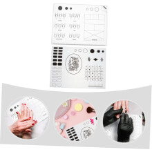 2pcs for Nail Art Practice Hand Reusable Manicure Mats Coloring Training Mats Silicone Salon Tools