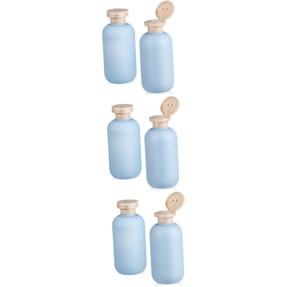 Hkhbjs 6Pcs Travel Bottles Plastic Travel Shampoo Lotion Containers Empty Toiletries Bottles For Packing Toiletries