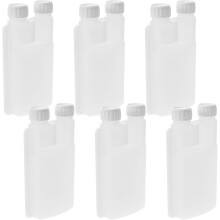 Lot de 6 petites flasques de 250 ml (8,5 oz) avec distributeur intégré anti-fuites et design élégant.