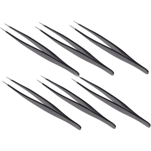 6pcs False Eyelashes Tweezers Stainless Steel Eyelash Extension Tools Makeup