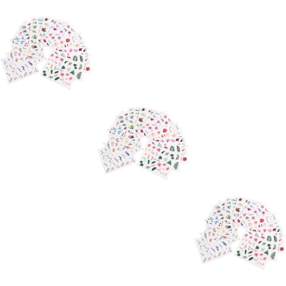 Hkhbjs 60Sheets French Manicure Kit Nail Art Sticker For Women Girls Mixed Style