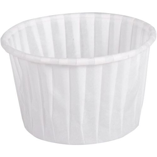 60pcs Paper Baking Cups Accessory Oil-Proof Bakeable White Cake Cups