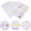 1000Pcs Cotton Hanging Tag String Fasteners Medium Beige Cotton Tag Loop Ties Universal Snap Locks 8