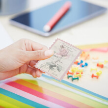 Αυτοκόλλητα Vintage Stamp Stickers 120 τεμαχίων, αυτοκόλλητα ρετρό φυτών