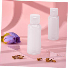 25 Stück wiederbefüllbare 50-ml-Reiseflaschen aus Kunststoff mit Klappdeckel für Lotionen