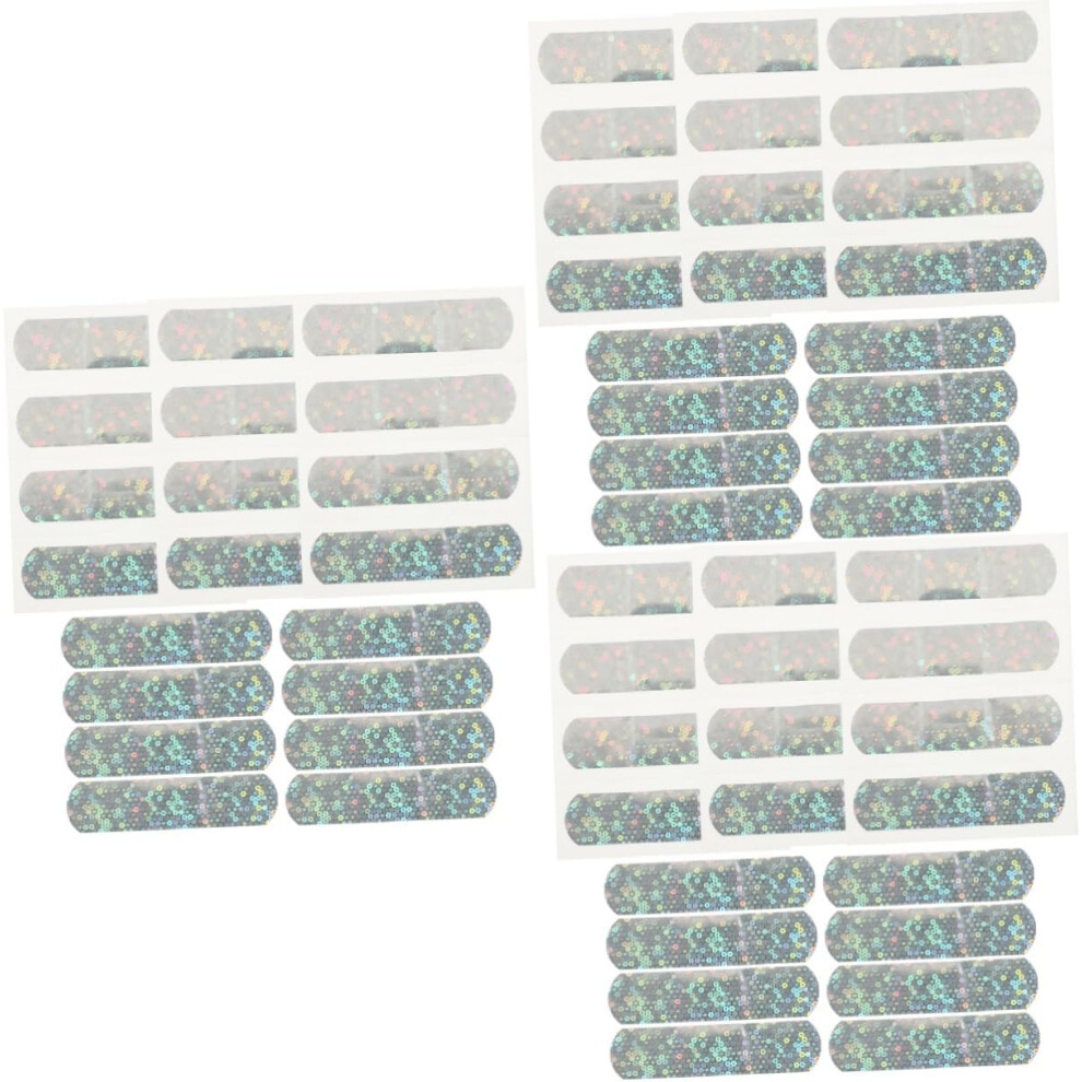 Hkhbjs 60Pcs Glitter Wound Bands Cartoon Strips Daily Use Adhesive Bandages